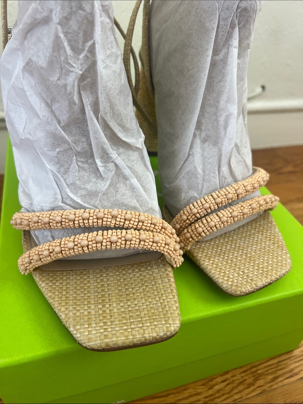 NWT Sam Edelman Kia Beads Block Sandal - Picture 14 of 14